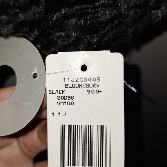 NWT Nine West Black Faux Fur Ribbon Tie Front Coat 2X - Picture 6 of 8